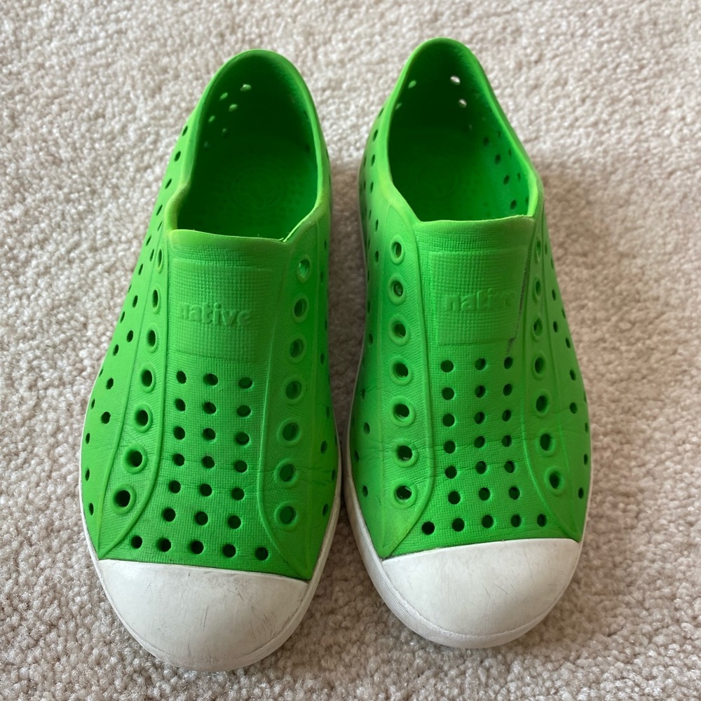 Native Kids Green Slip-On Shoes